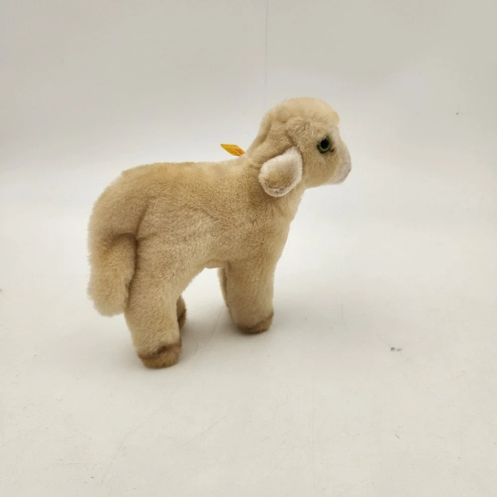 Steiff Lamby Lamb Plush Standing Sheep Button in Ear 1527/12 Made in Germany 5in